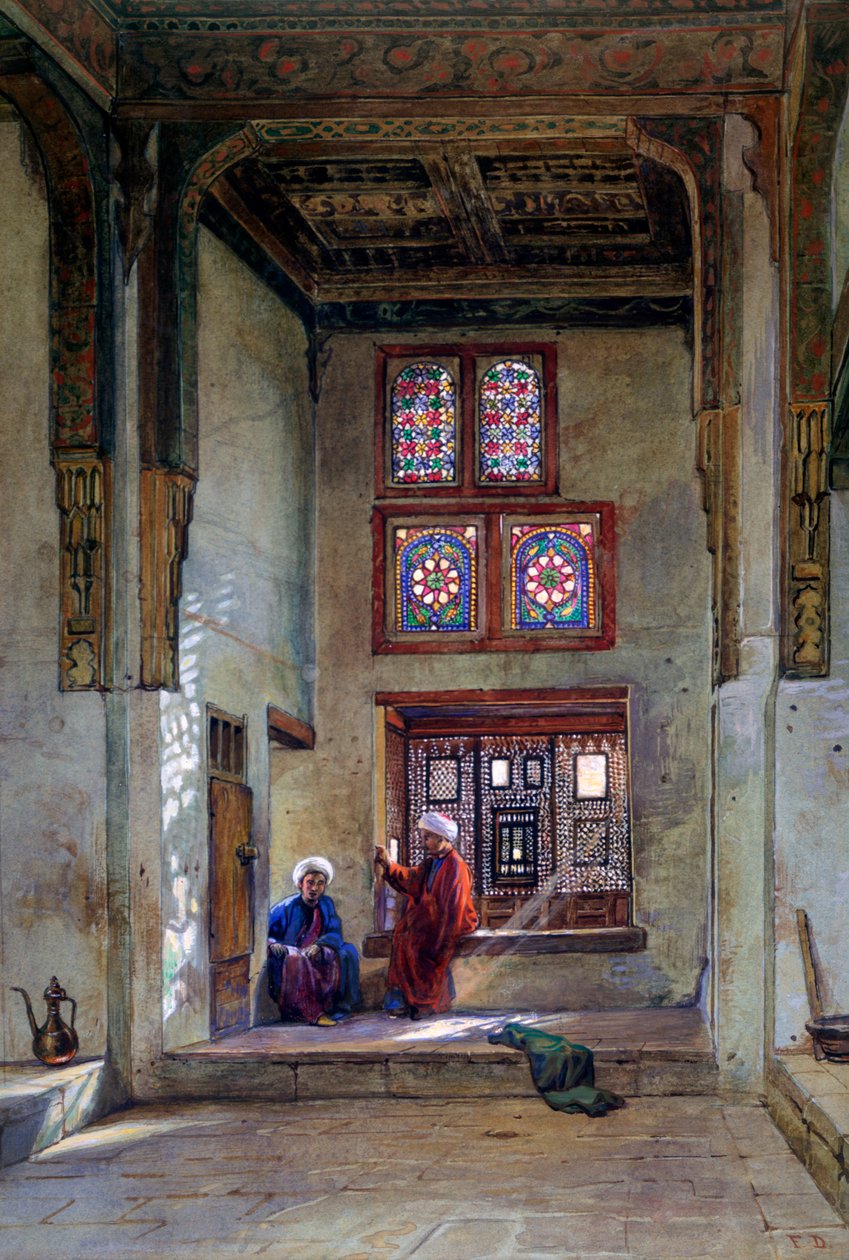 Recepciós szoba, Memlook Radnau Beys House, Kairó, 1873 alkotó: Frank Dillon