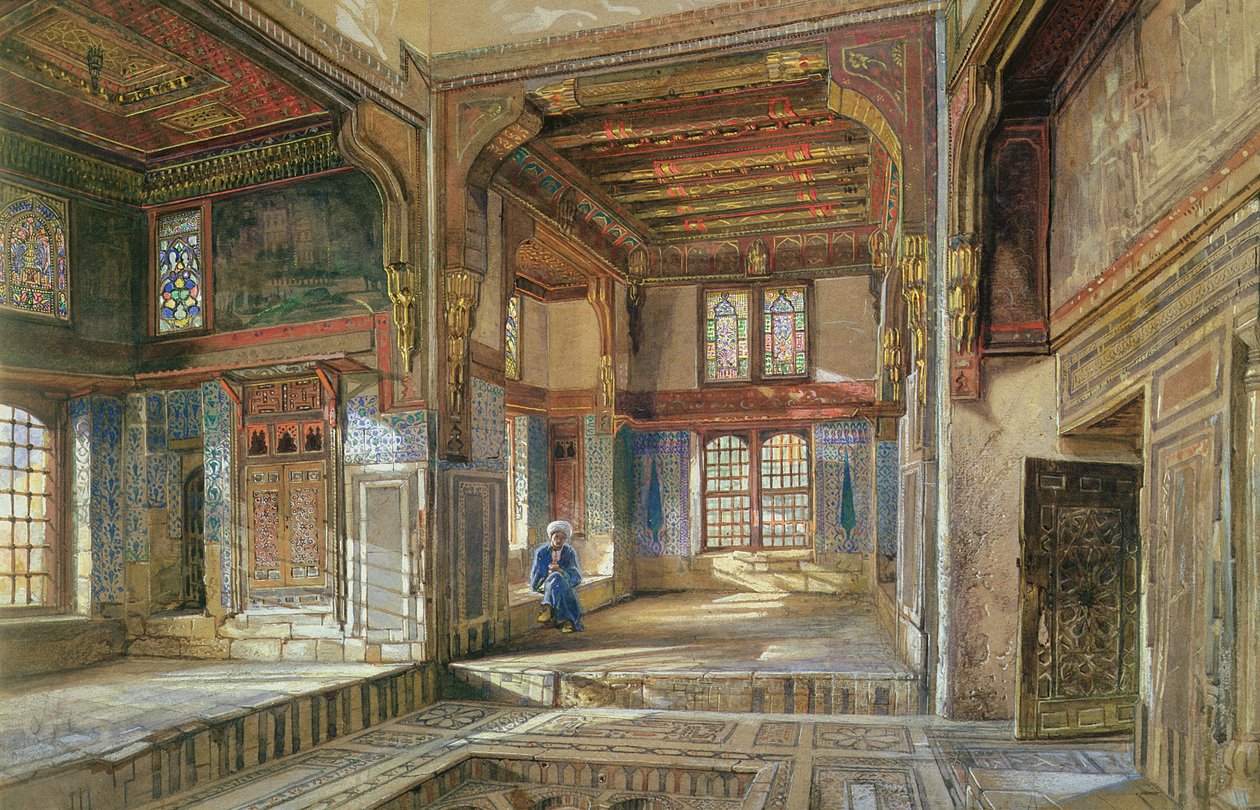 Moufti Sheikh el Mahadi háza, Kairó, 1873 alkotó: Frank Dillon