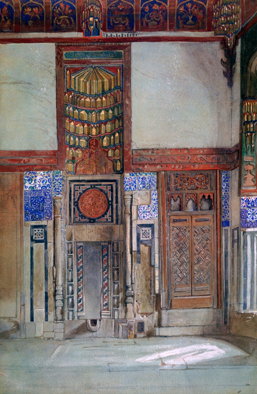 Moufti Sheikh el Mahadi háza, Kairó, 1873 alkotó: Frank Dillon