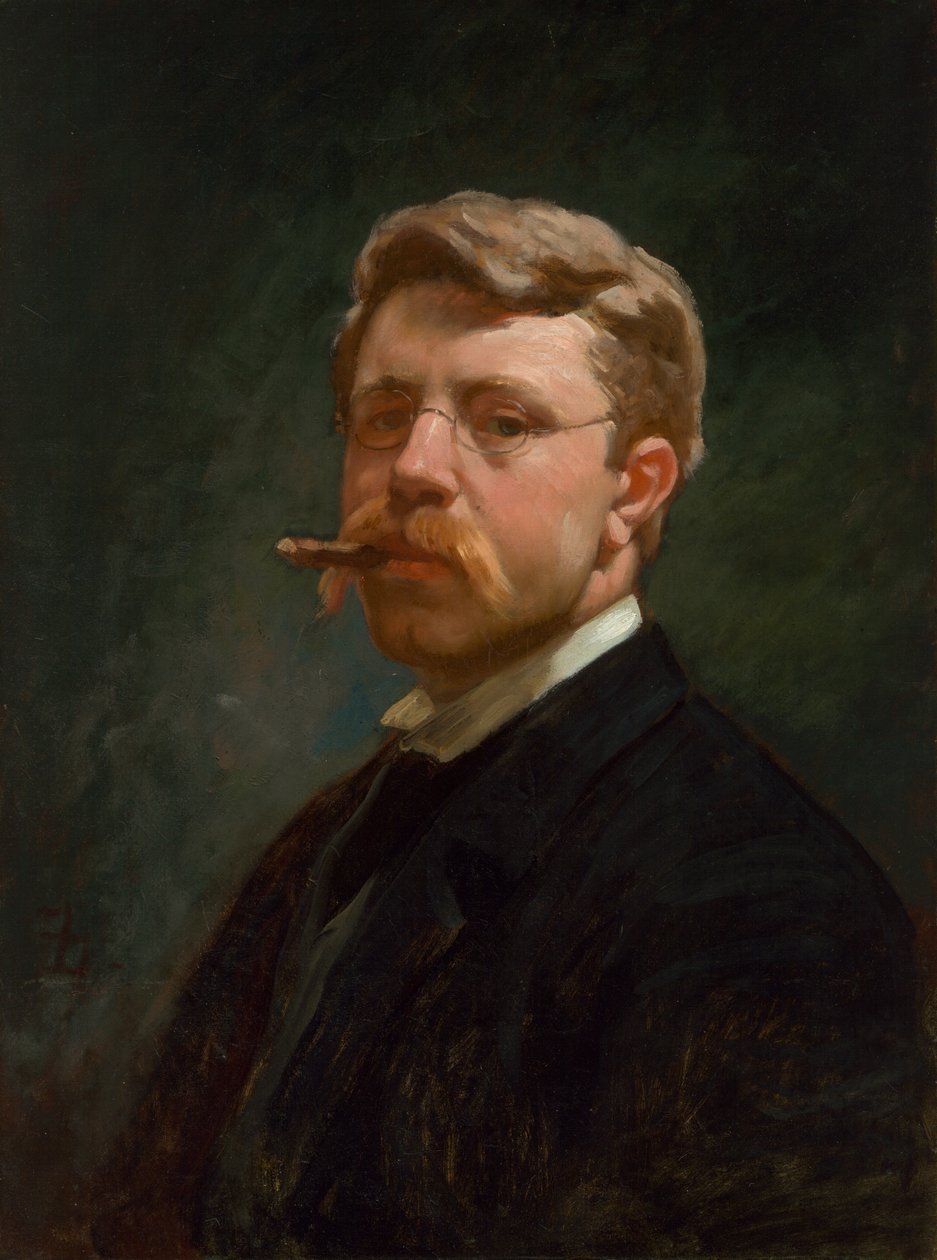 Frank Duveneck önarcképe alkotó: Frank Duveneck