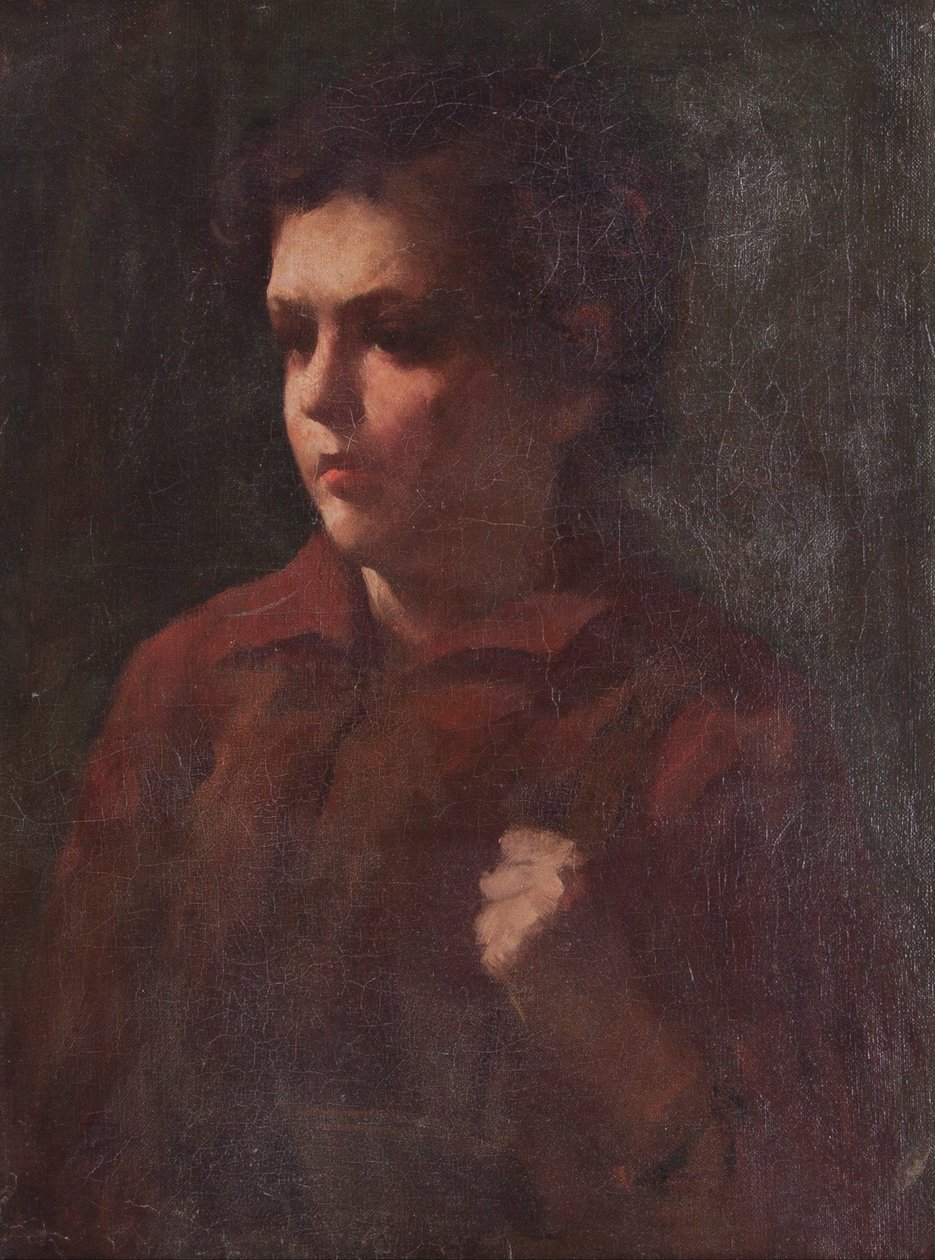 Tanulmány egy iskolás fiúról alkotó: Frank Duveneck