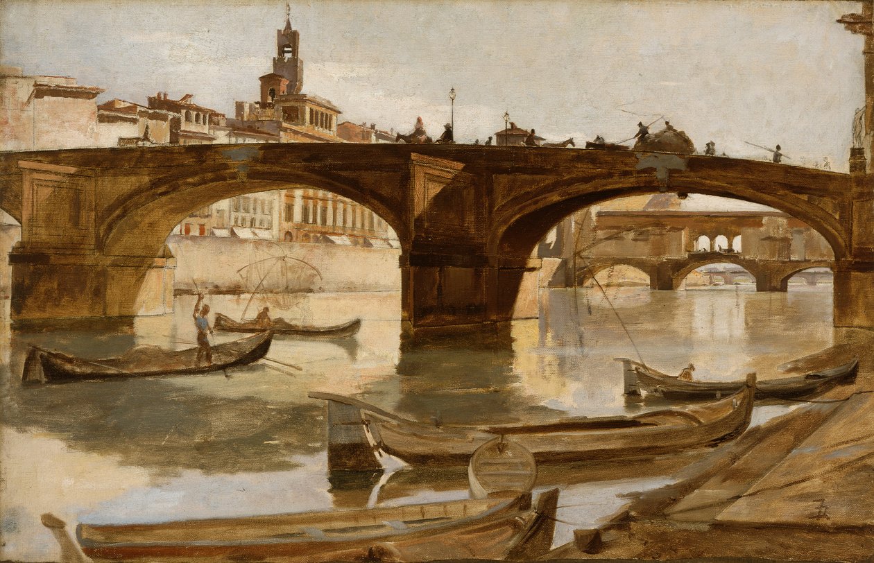 A hidak: 1880 körül (olaj, vászon, laminált kartonra erősítve). alkotó: Frank Duveneck