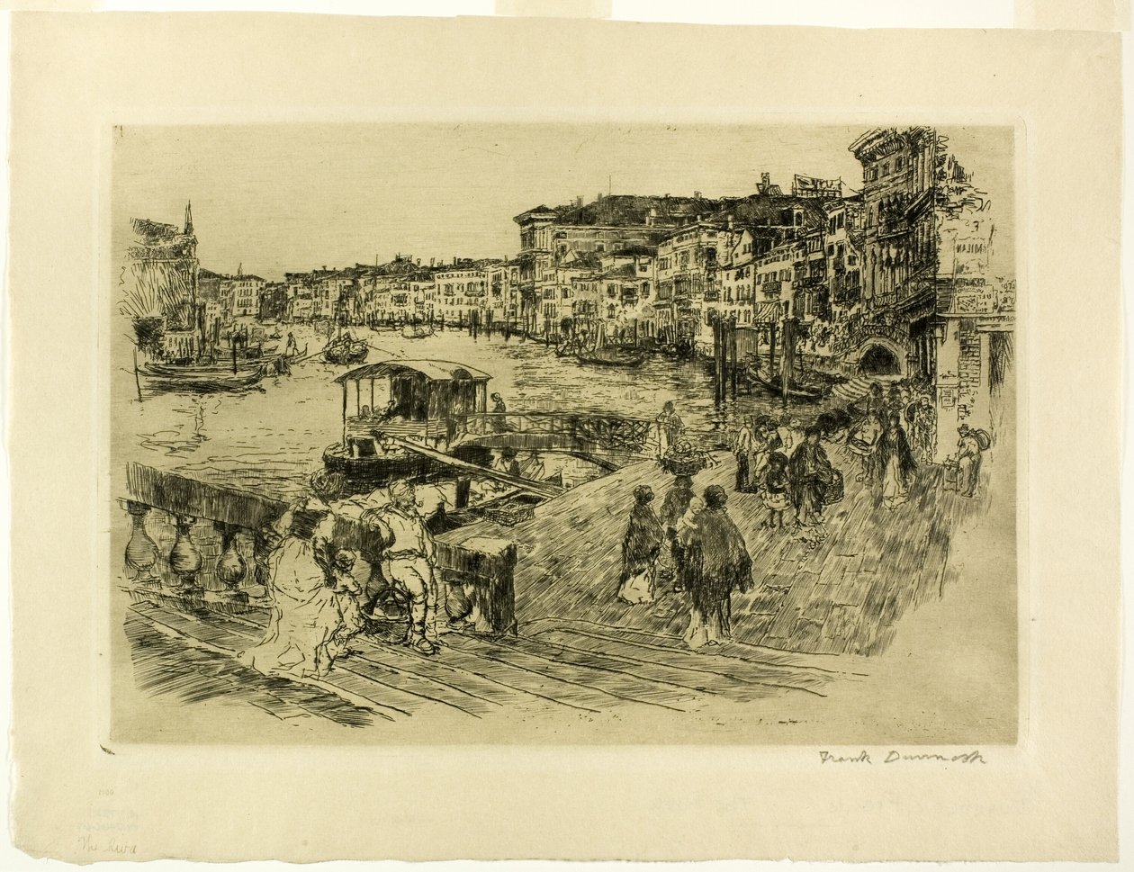 Kilátás a Grand Canalra alkotó: Frank Duveneck