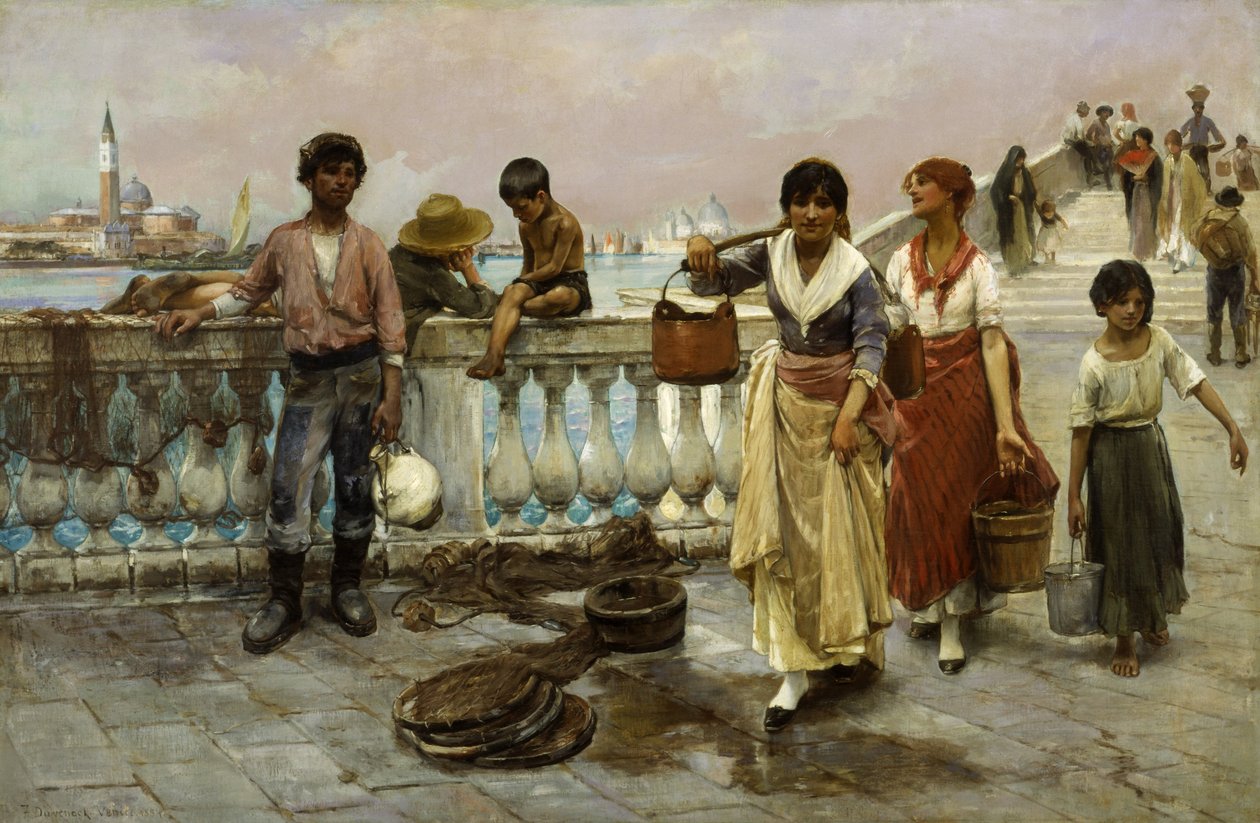 Vízhordók, Velence alkotó: Frank Duveneck