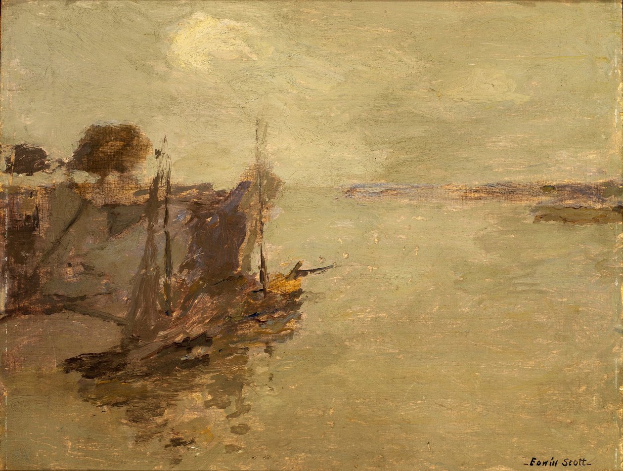 Honfleur halászhajók nem. 2 alkotó: Frank Edwin Scott