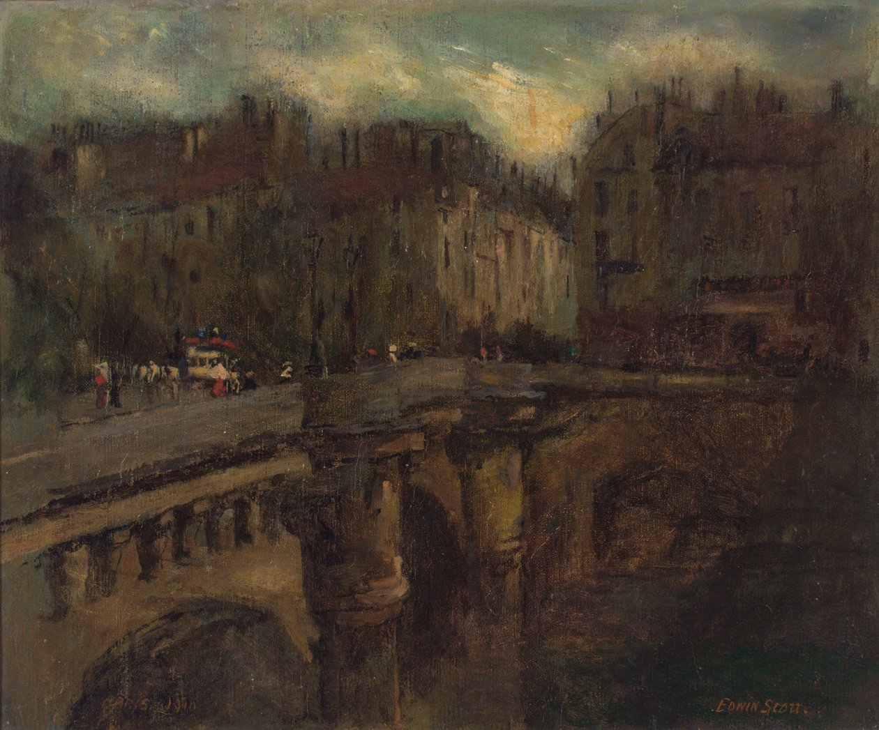 A kék óra Párizsban, n.d. alkotó: Frank Edwin Scott