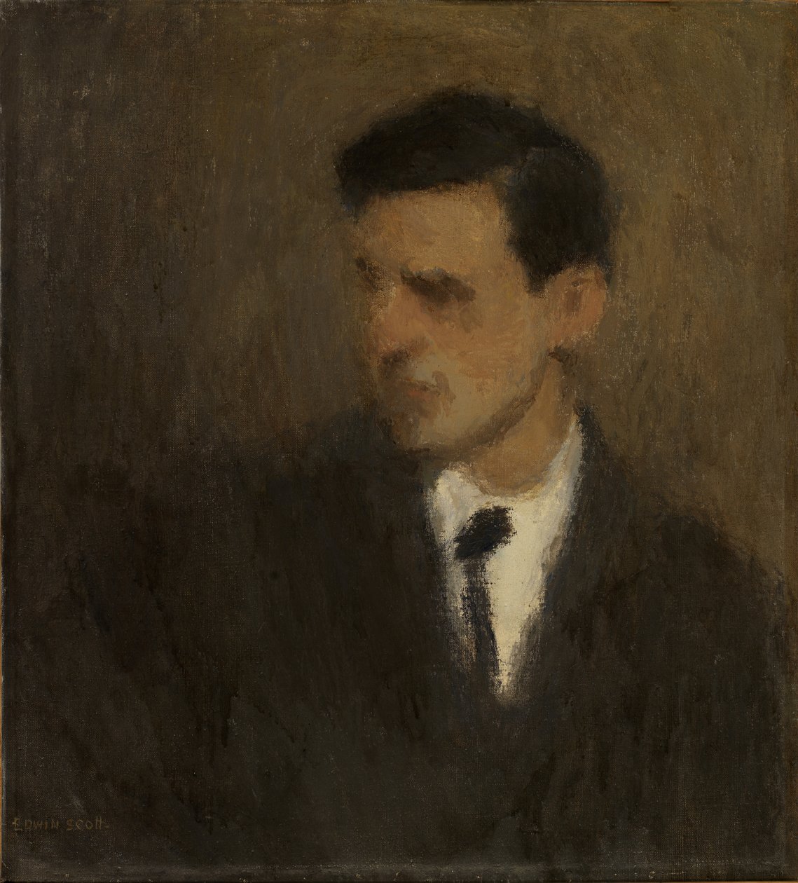 Egy fiatalember portréja, n.d. alkotó: Frank Edwin Scott