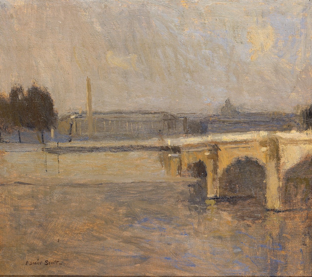 Szajna Párizsban, Pont de la Concorde alkotó: Frank Edwin Scott