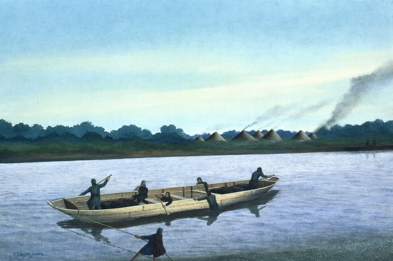Bronzkori hajó a Temzén alkotó: Frank Gardiner