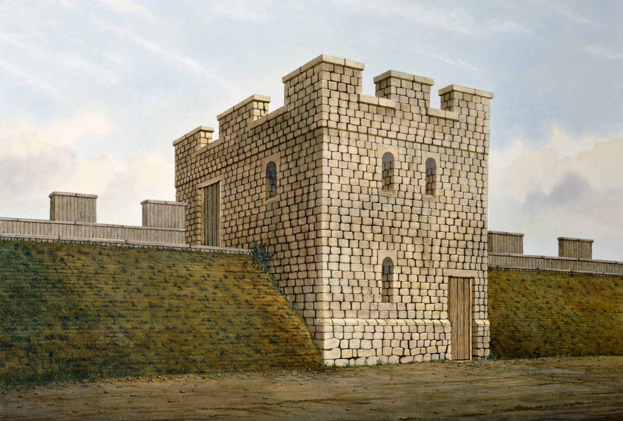 Hadrianus fala: Banks East Turret, 2. század, 1990-2010 alkotó: Frank Gardiner