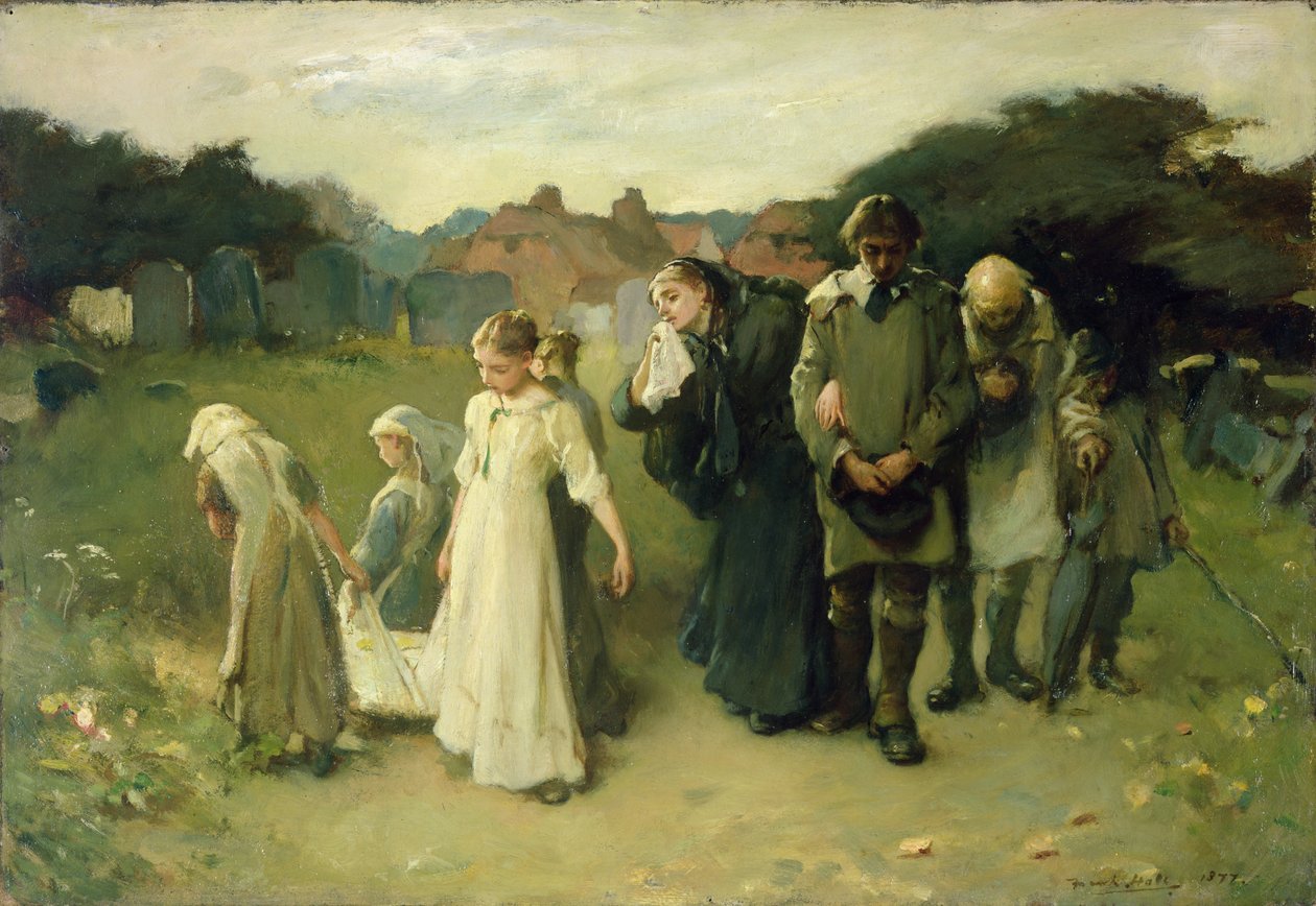 Az elsőszülött halála alkotó: Frank Holl
