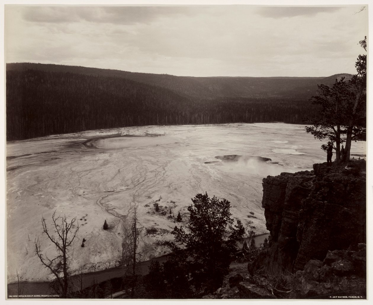Hells Half Acre, Prismatic Springs, c. 1880-as évek vége. alkotó: Frank Jay Haynes