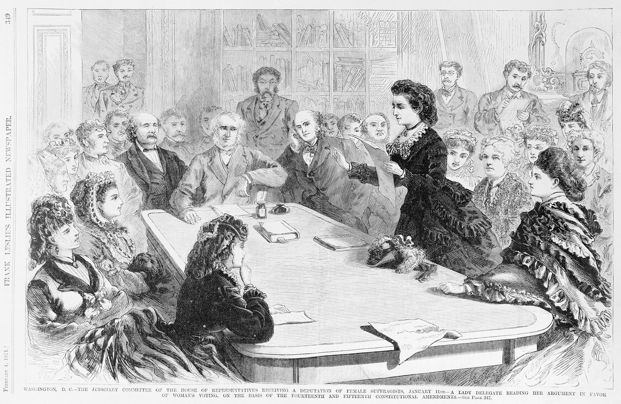 Washington D.C. Az Igazságügyi Bizottság..., Frank Leslies Illustrated Newspaper, 1871 alkotó: Frank Leslie