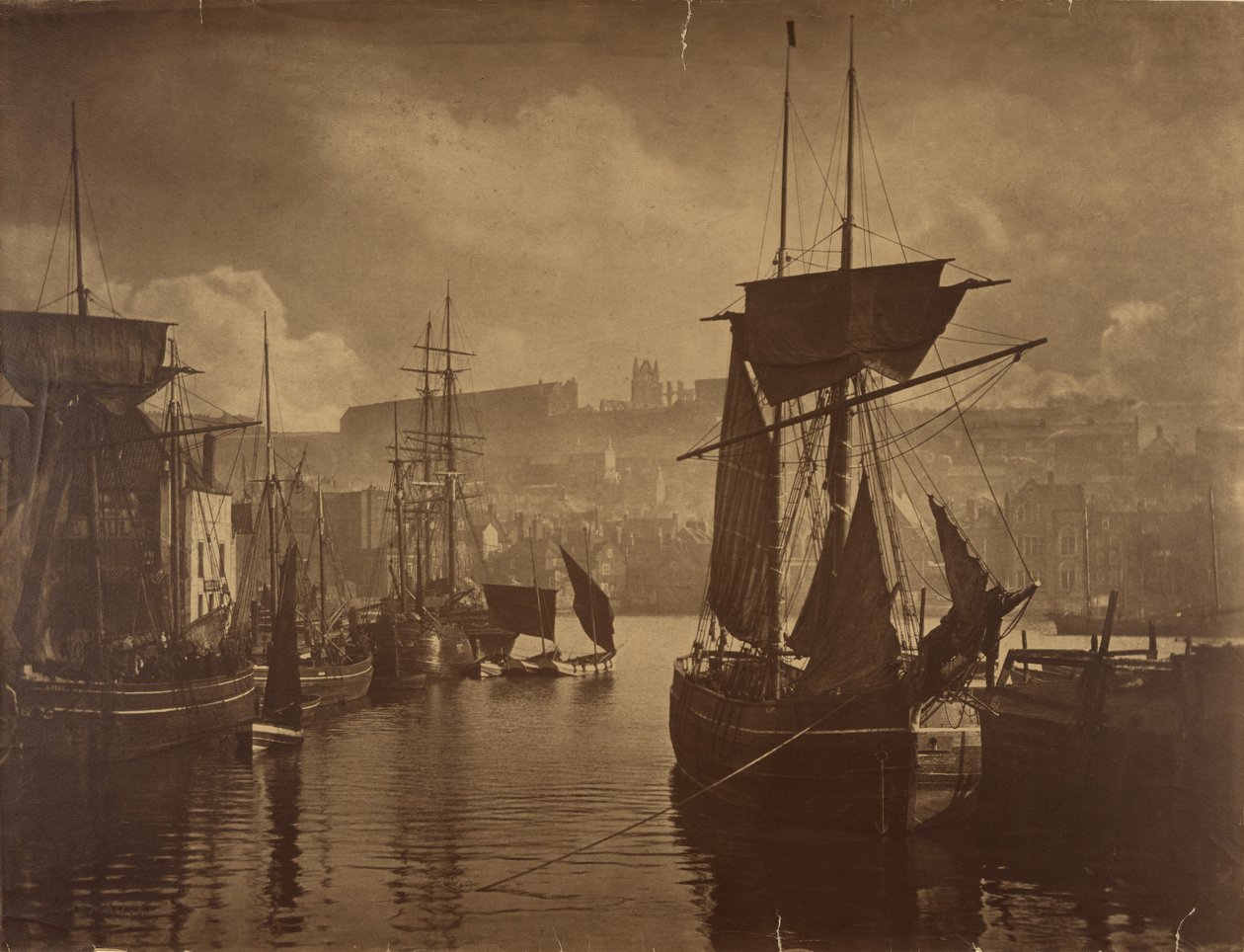 A rakpart vége, Whitby alkotó: Frank Meadow Sutcliffe