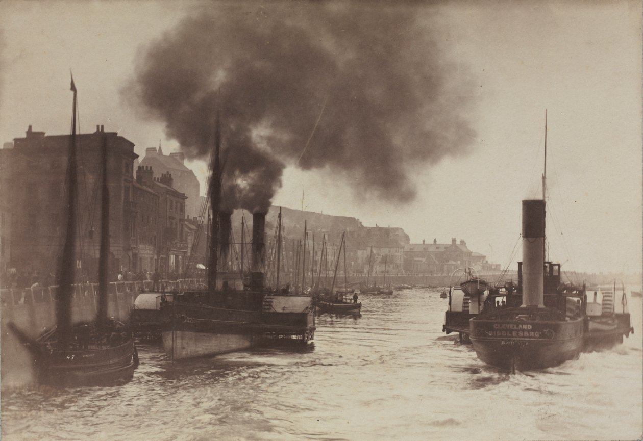 Untitled Harbor Scene, c. 1880. alkotó: Frank Meadow Sutcliffe