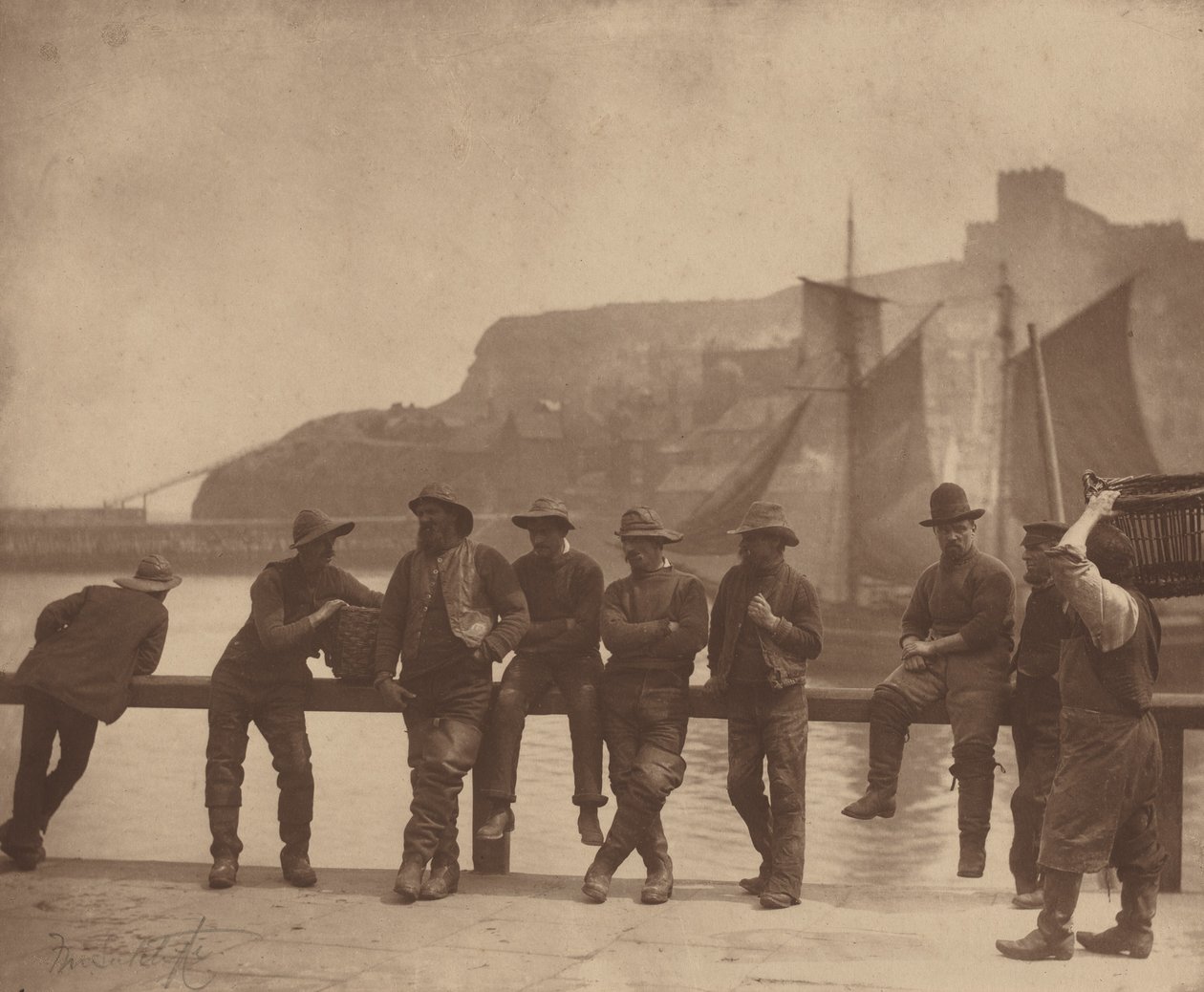 Whitby halászok,c. 1885 (fotó) alkotó: Frank Meadow Sutcliffe