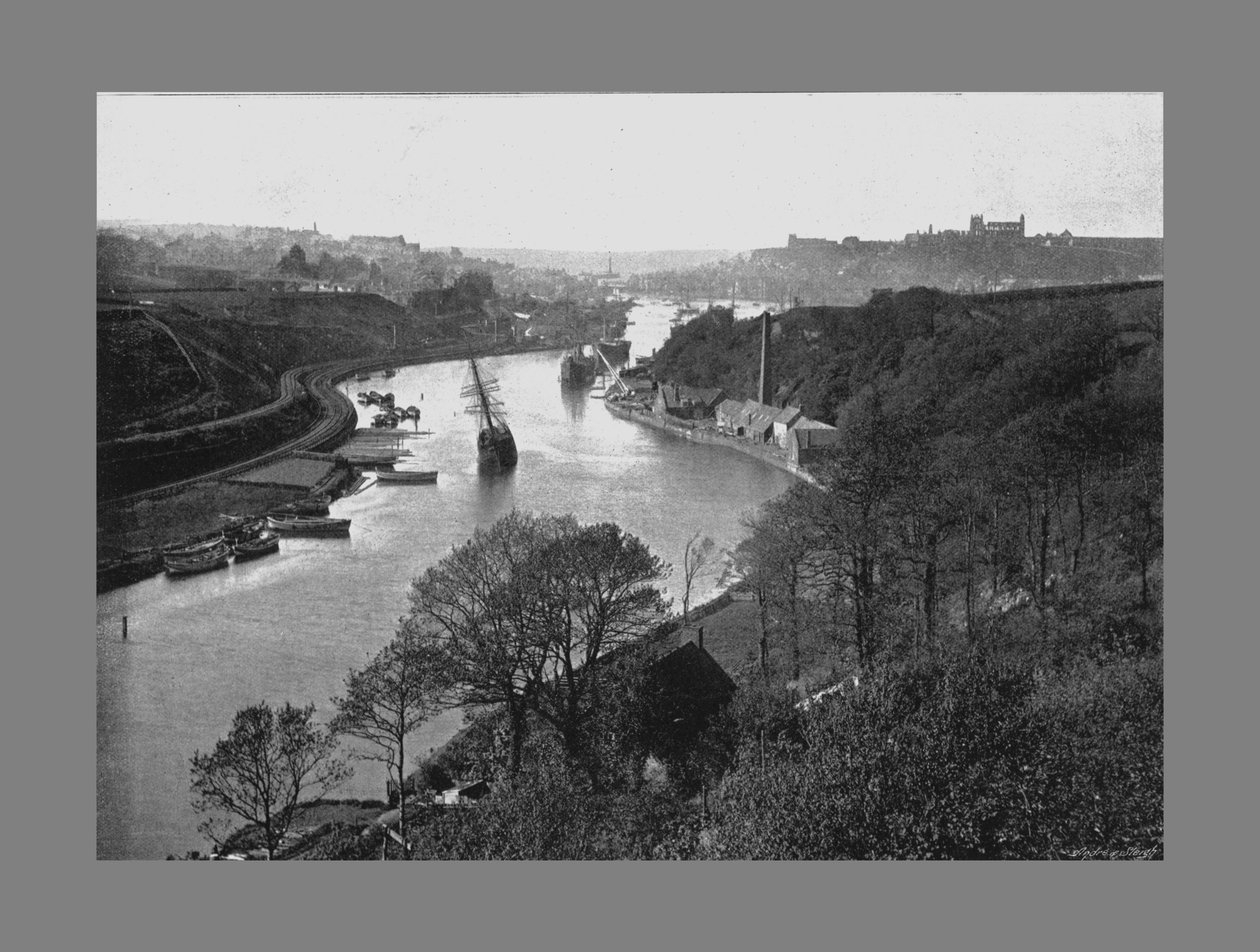 Whitby, Larpoolból, 1900 alkotó: Frank Meadow Sutcliffe