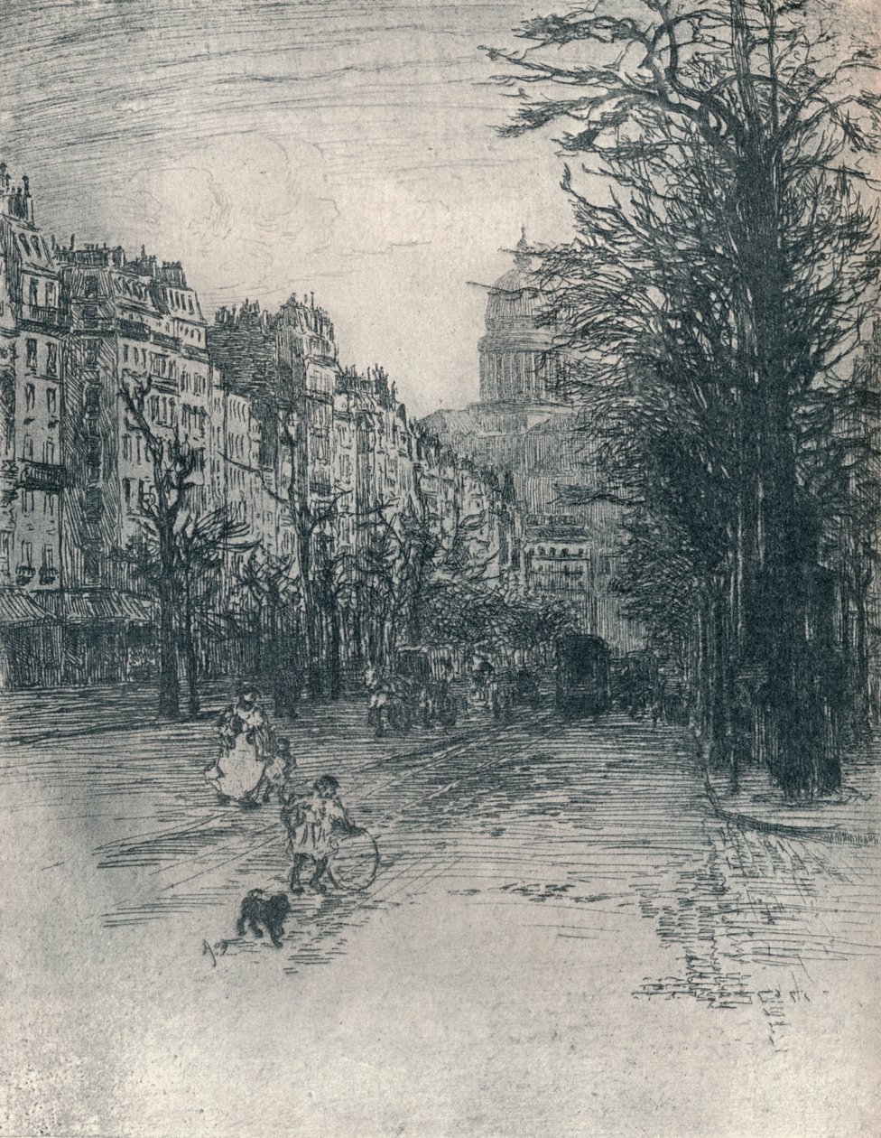 Avenue Des Gobelins, Párizs, 1908 alkotó: Frank Milton Armington