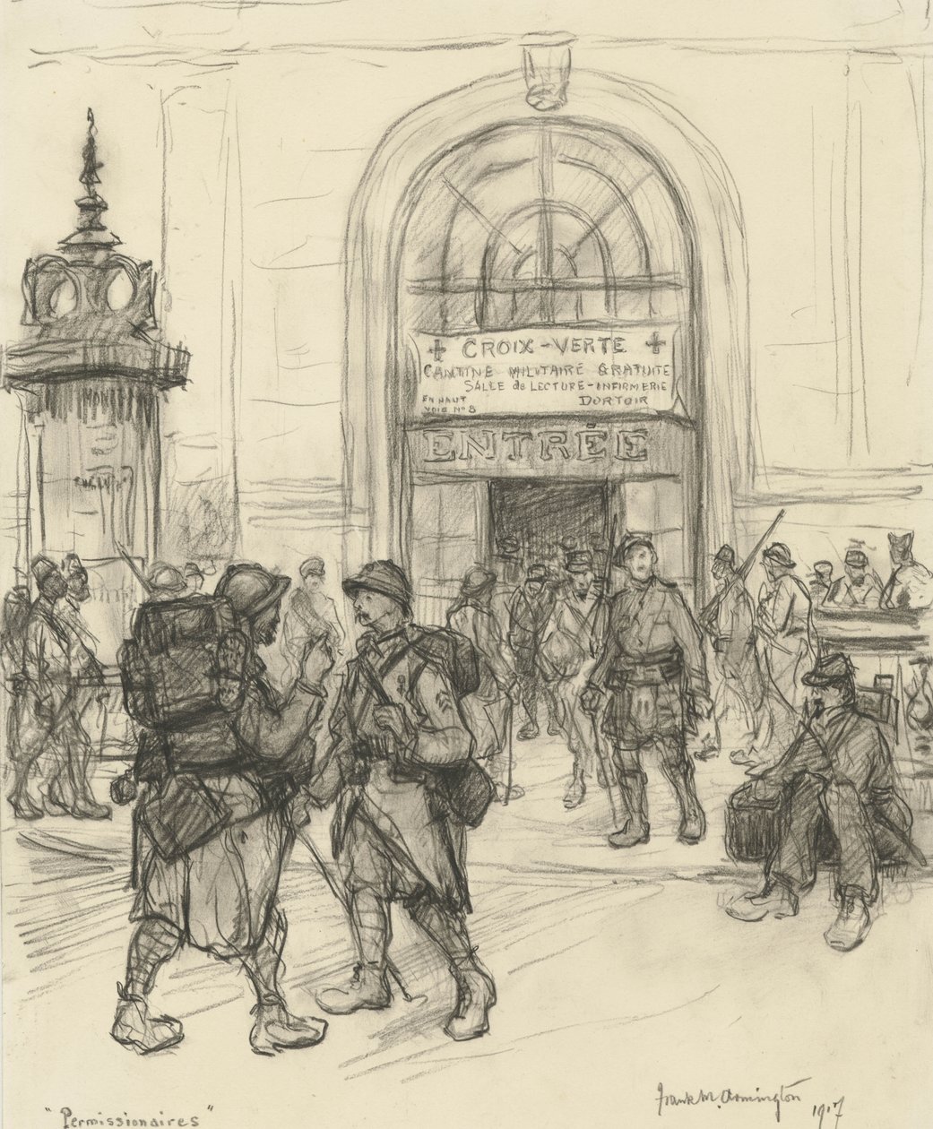 Engedélyesek, 1917 alkotó: Frank Milton Armington