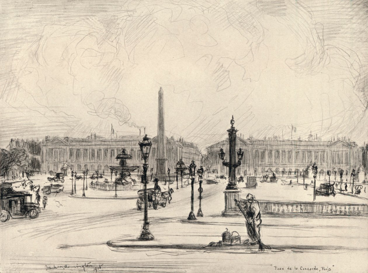 Place de la Concorde, 1915 alkotó: Frank Milton Armington