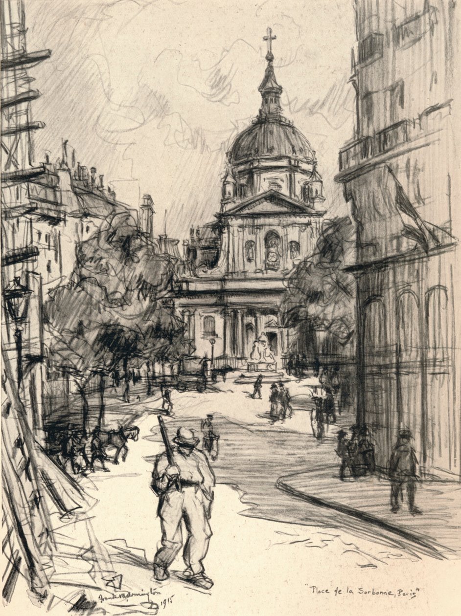 Place de la Sorbonne, 1915 alkotó: Frank Milton Armington
