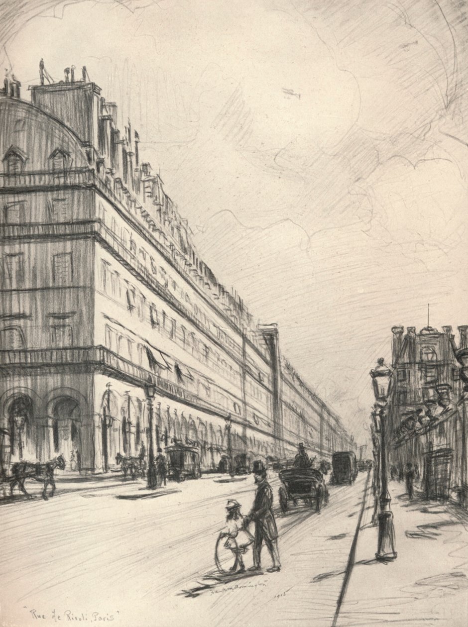 Rue de Rivoli, 1915 alkotó: Frank Milton Armington