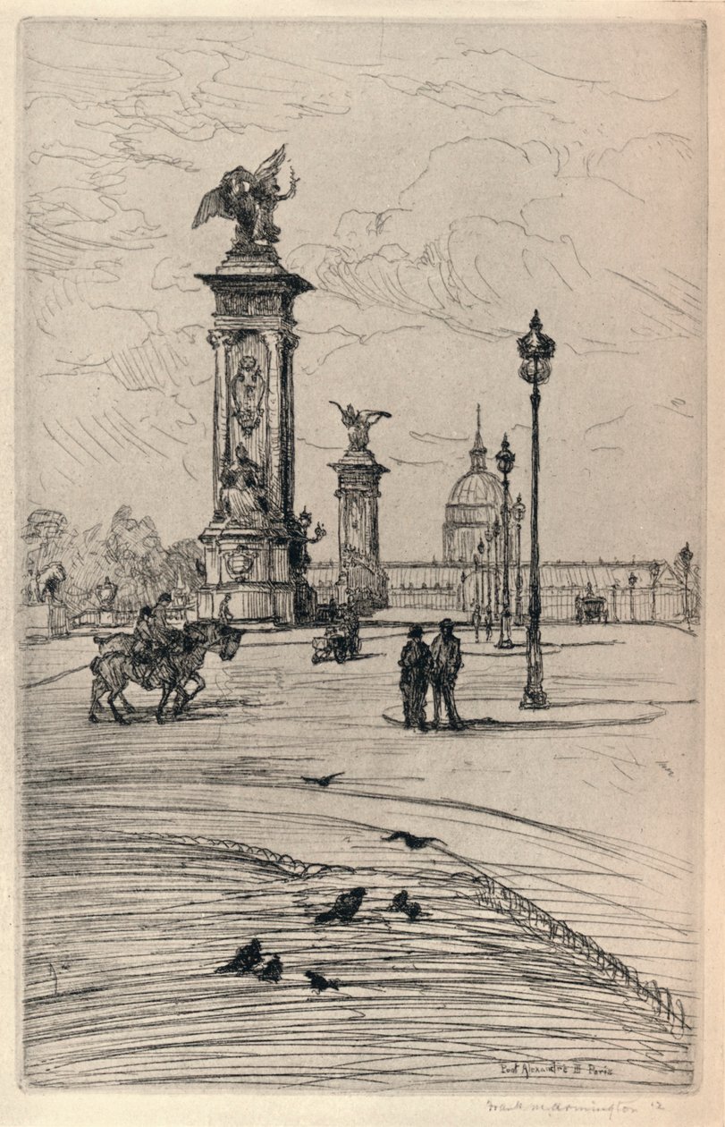 A Pont Alexandre III, 1915 alkotó: Frank Milton Armington