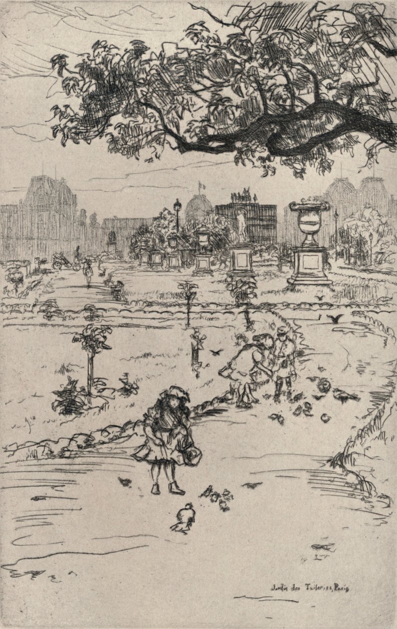A Tuileries-kertek, 1915 alkotó: Frank Milton Armington