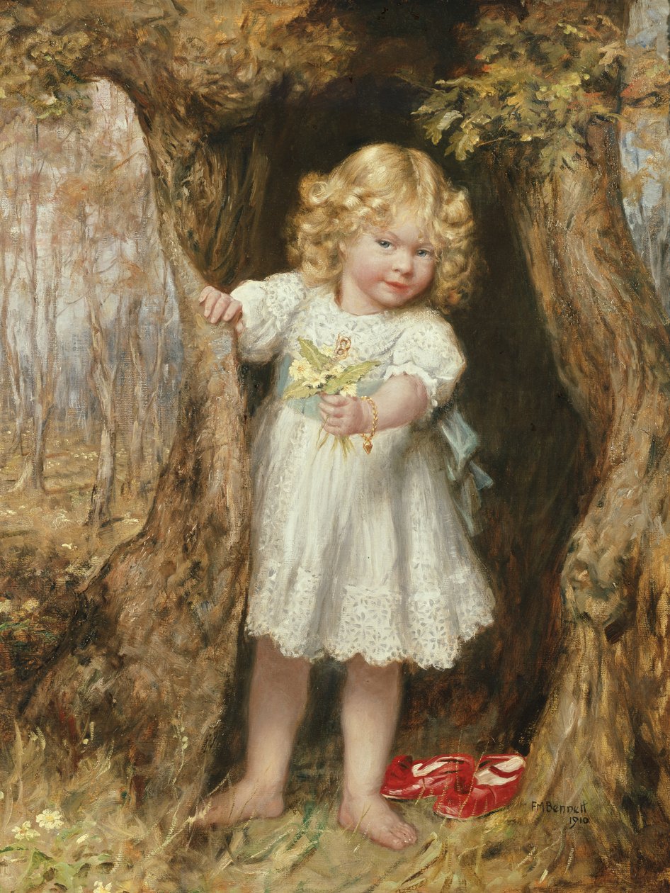 Primroses (olaj, vászon) alkotó: Frank Moss Bennett