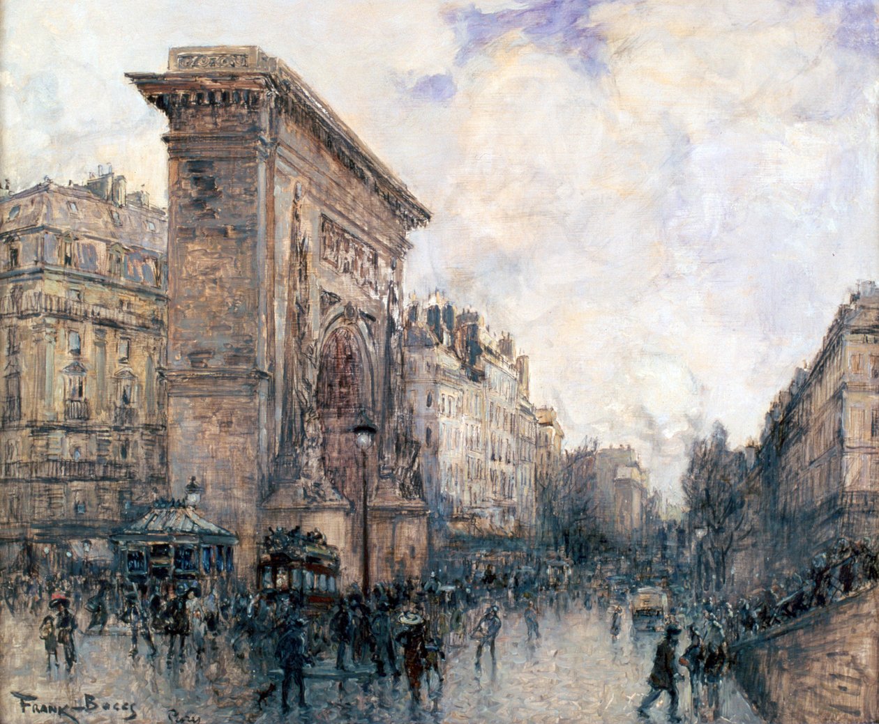 Diadalív a Porte St-Denis-ből, Párizs, 1875-1926 alkotó: Frank Myers Boggs