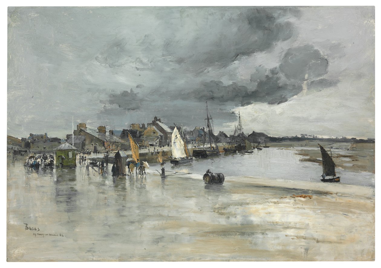 St. Vaast kikötője, Hága, 1882 alkotó: Frank Myers Boggs