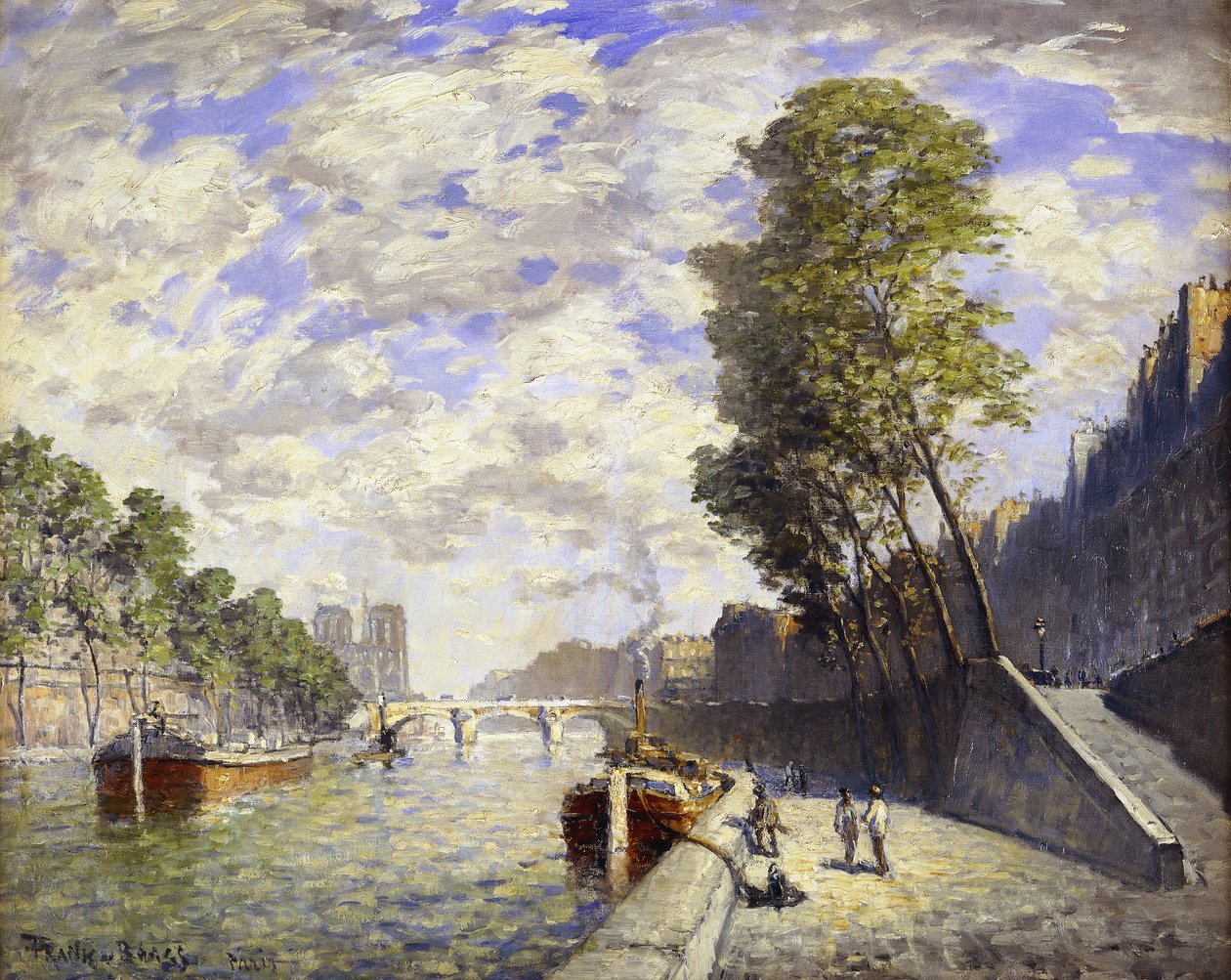A Quai des Grands-Augustine, Párizs, alkotó: Frank Myers Boggs