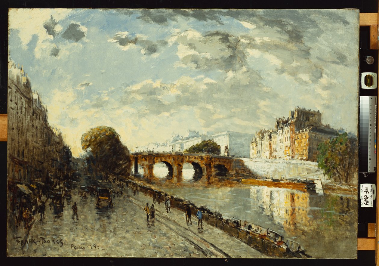 A Szajna Párizsban, Quai des Augustins, 1922 alkotó: Frank Myers Boggs