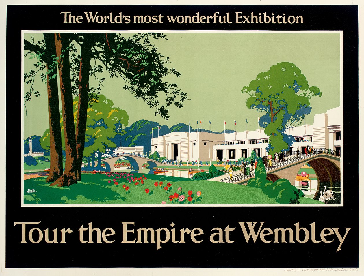 „Tour the Empire at Wembley”, plakát, amely a British Empire kiállítást hirdeti alkotó: Frank Newbould