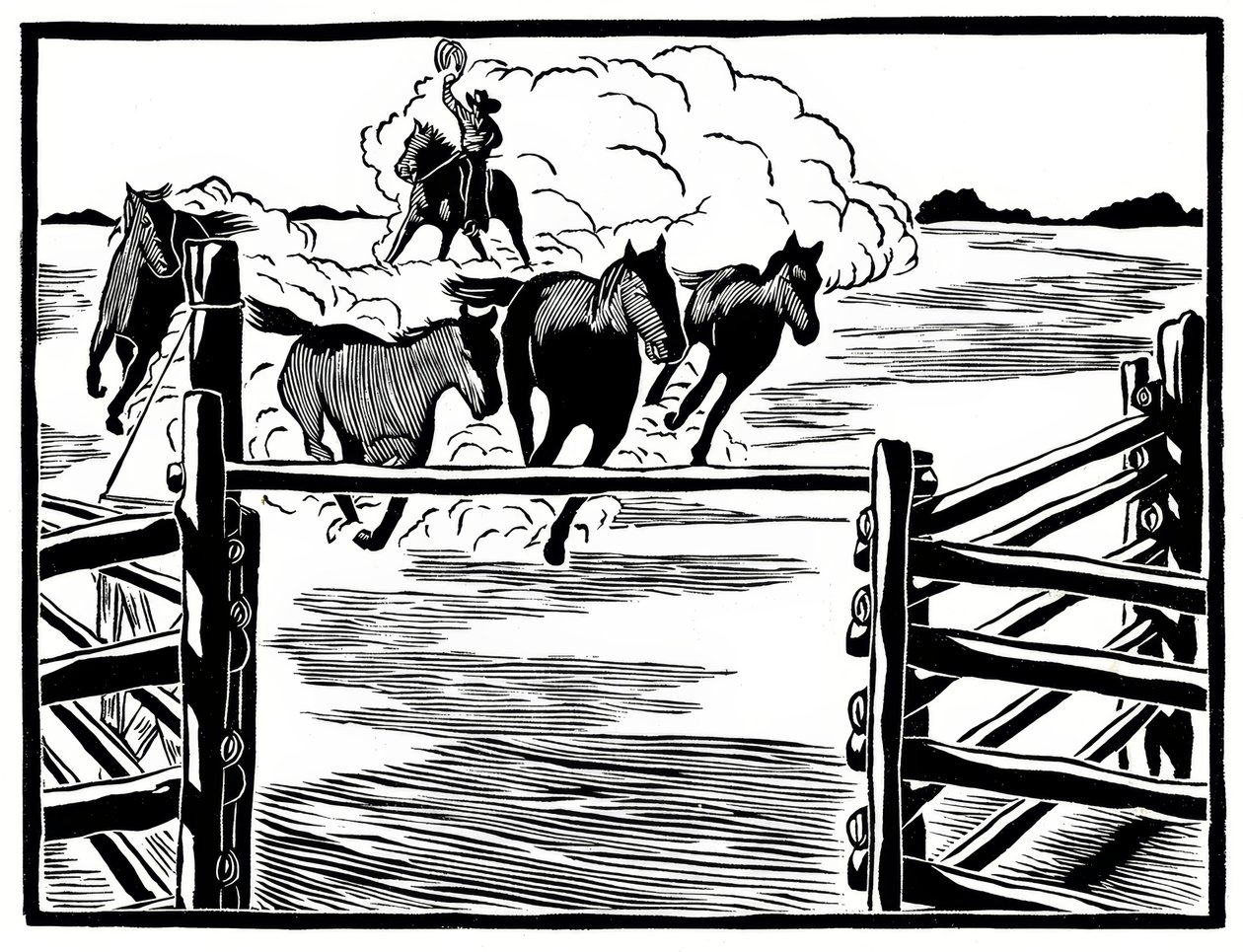 Cowboy alkotó: Frank Redlinger