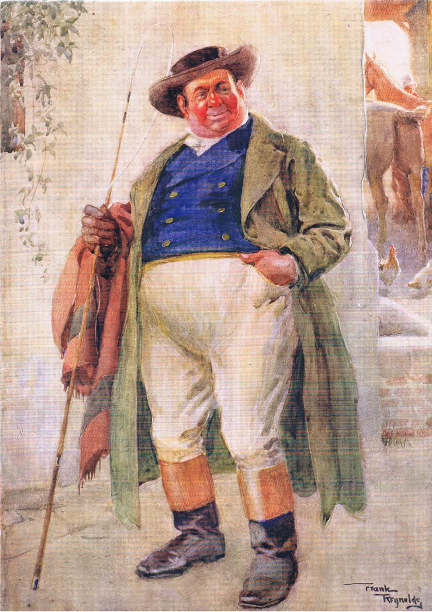 Mr Weller senior (Pickwick Papers) (színes litográfia) alkotó: Frank Reynolds