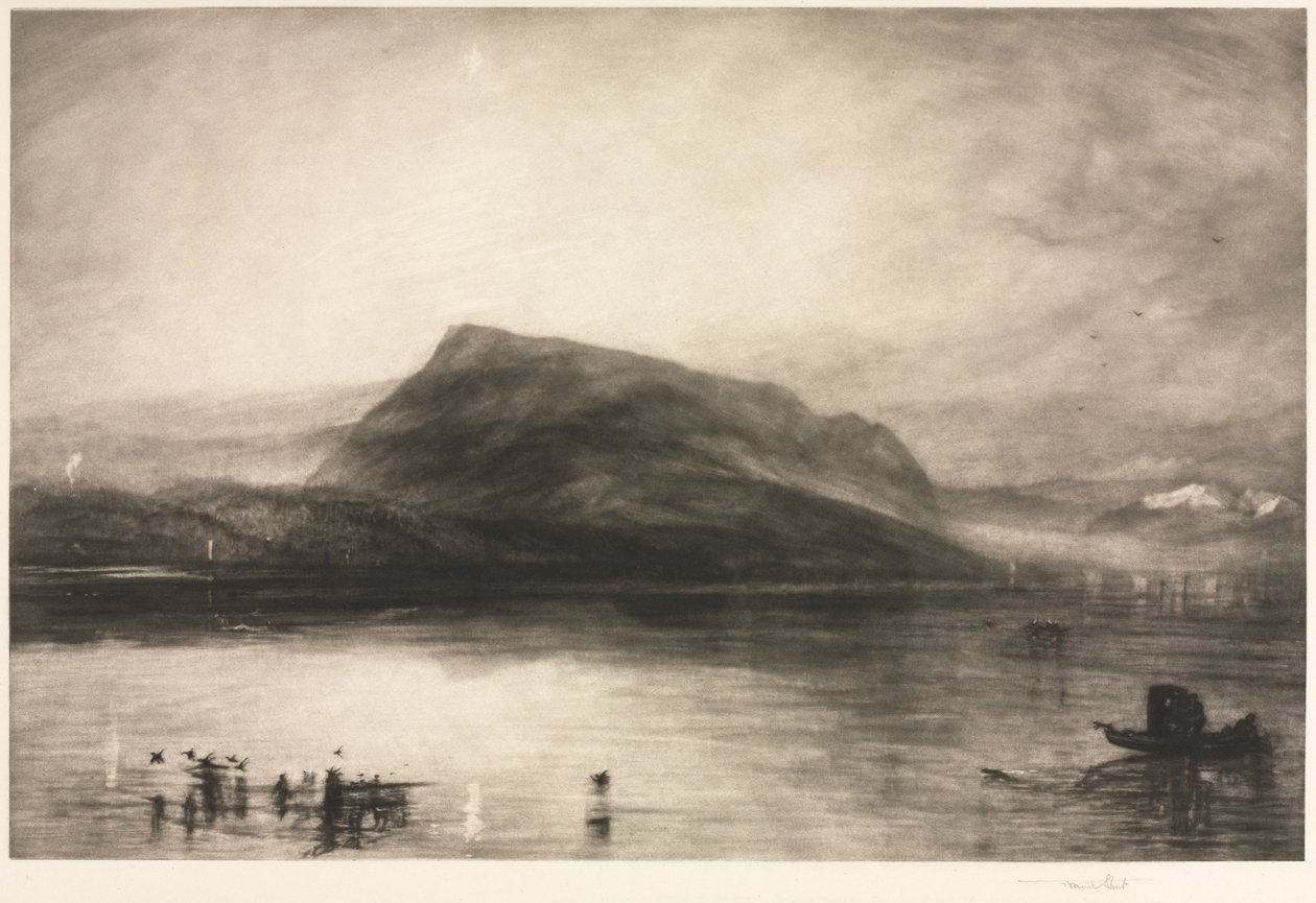 Rigi-hegy hajnalban alkotó: Frank Short