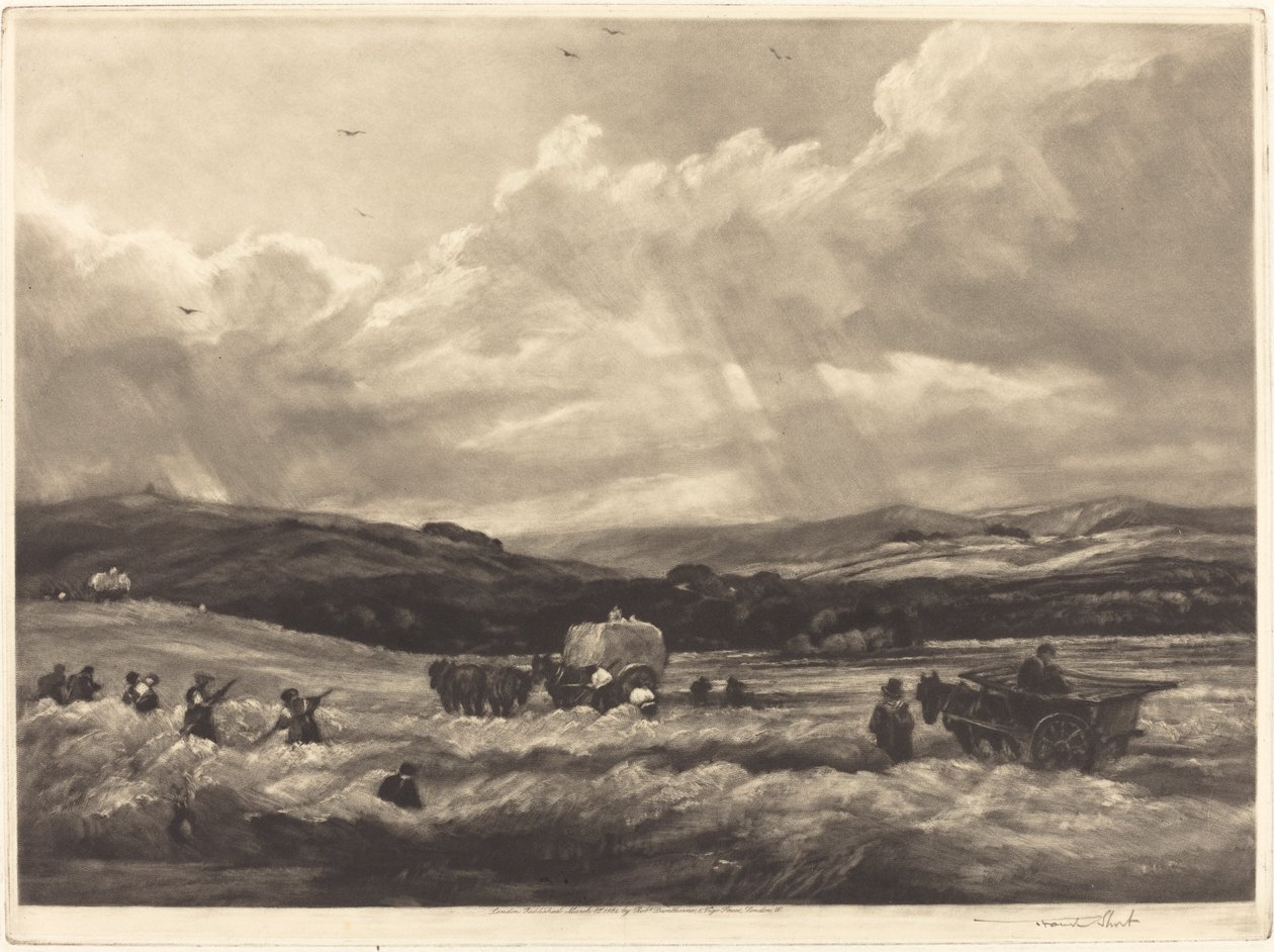 Hayfield Yorkshire-ben alkotó: Frank Short, after Peter De Wint