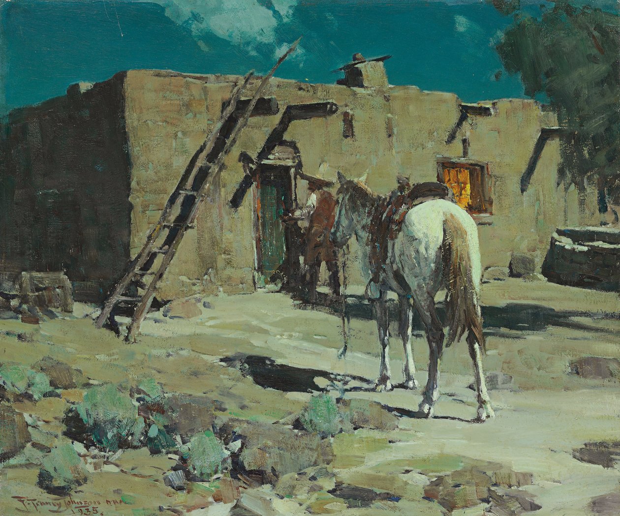 A kéretlen vendég alkotó: Frank Tenney Johnson