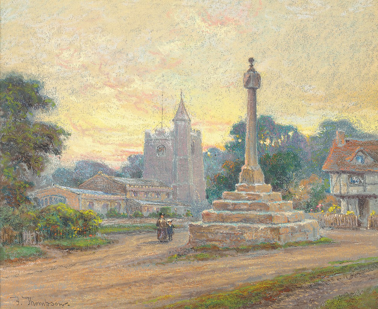 Ombersley Cross, Worcester, Alkonyat alkotó: Frank Thompson
