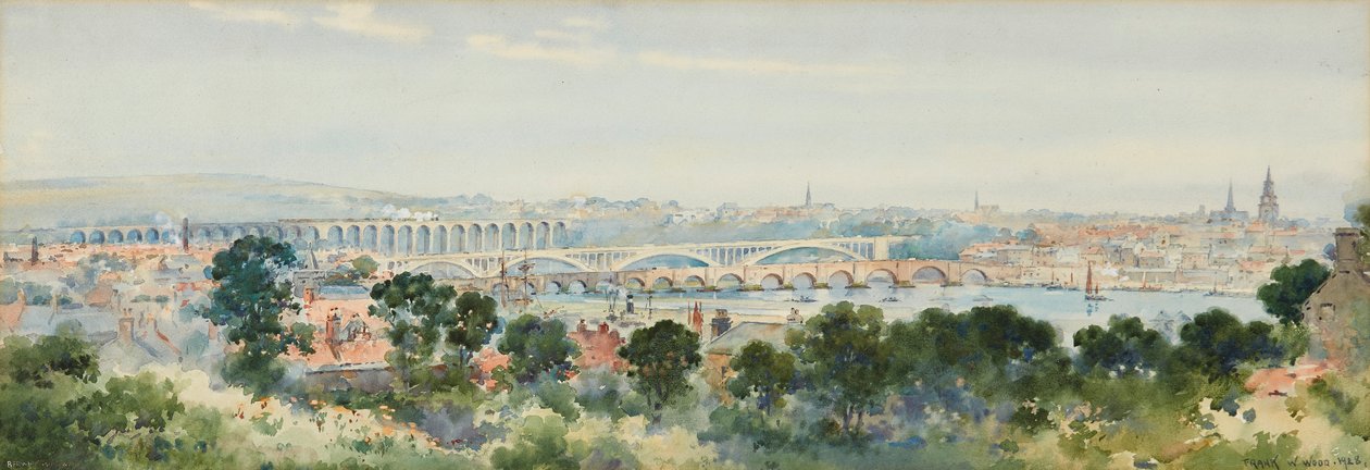 Berwick on Tweed (akvarell) alkotó: Frank Watson Wood