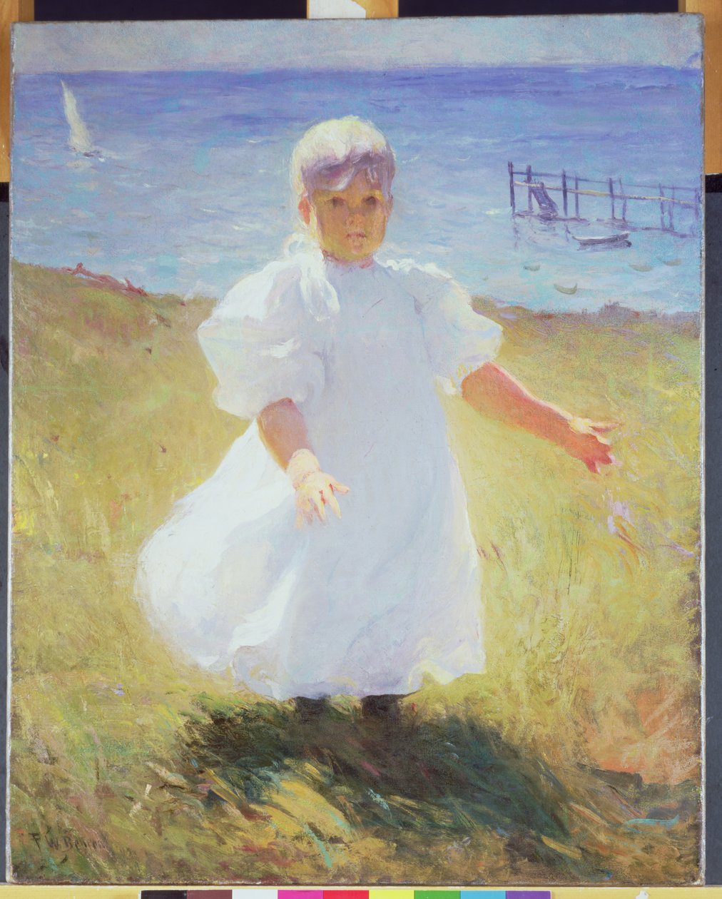 Gyermek napfényben, 1899 előtt (olaj, vászon) alkotó: Frank Weston Benson