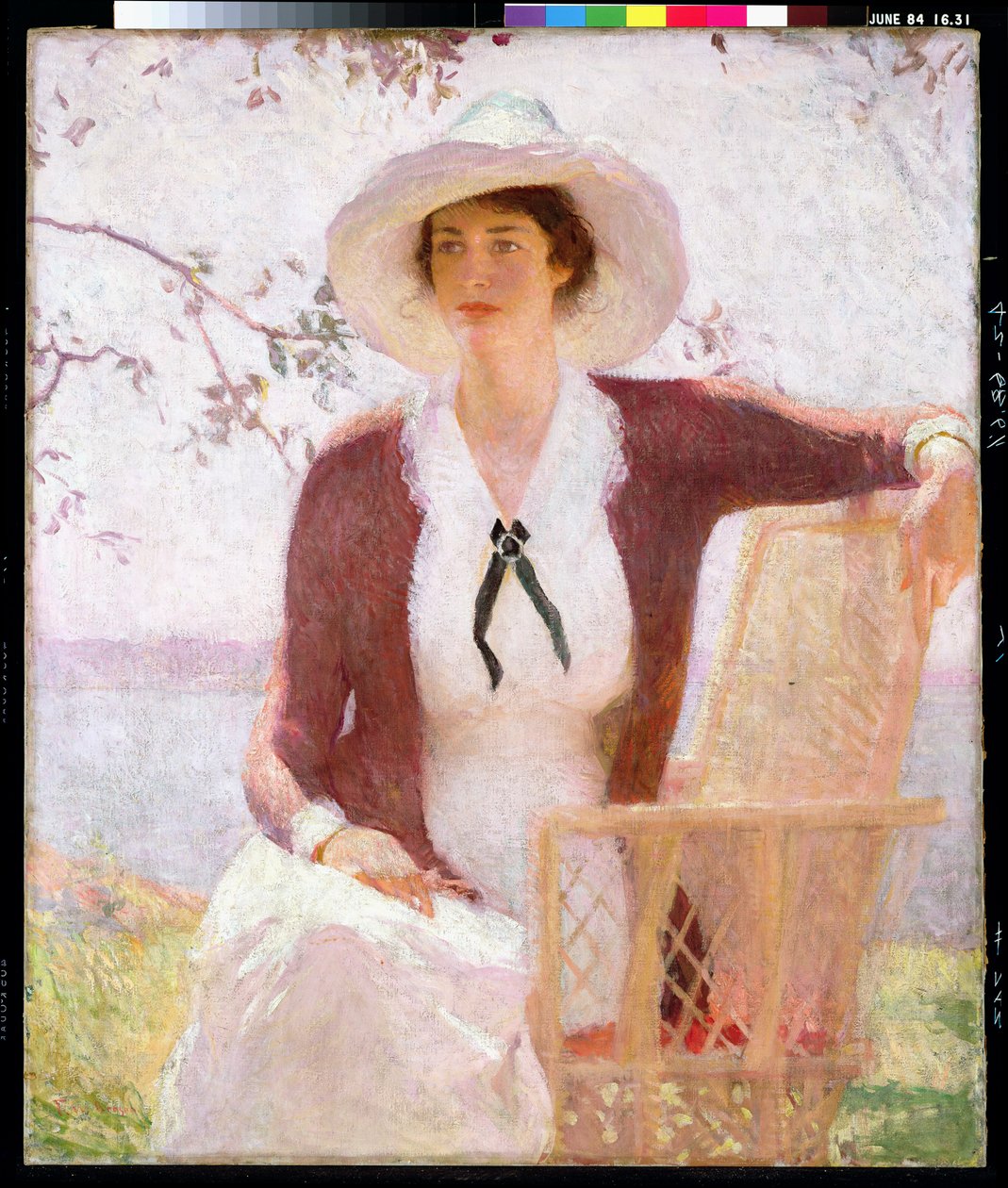 Erzsébet lányom, 1914 körül (olaj, vászon) alkotó: Frank Weston Benson