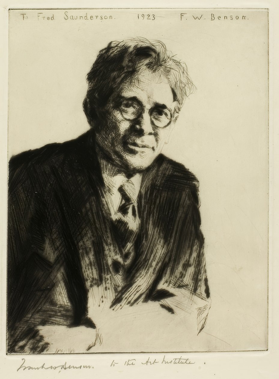 Portré Fred Saunderson számára alkotó: Frank Weston Benson