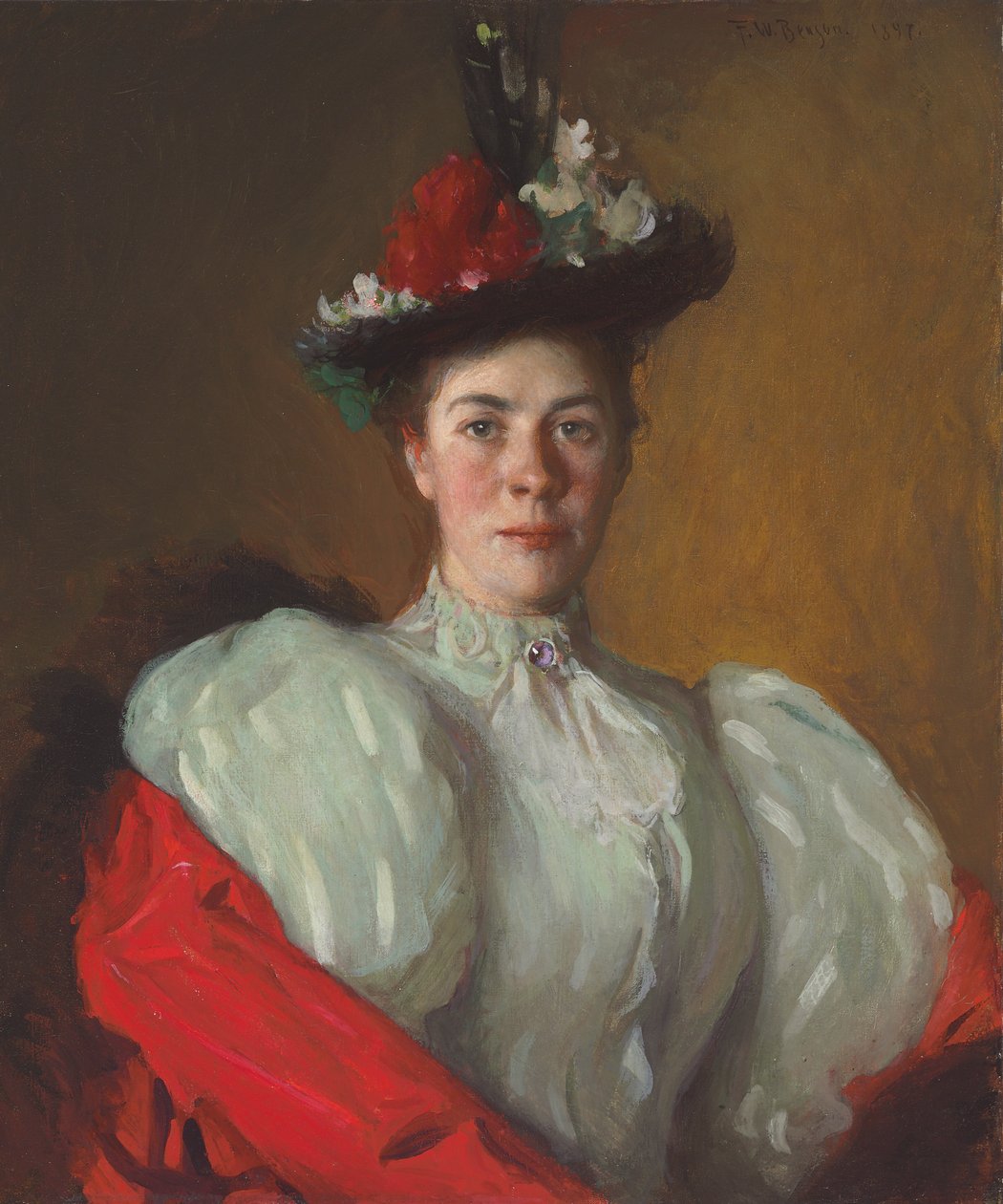 Katherine Cavenaugh portréja alkotó: Frank Weston Benson