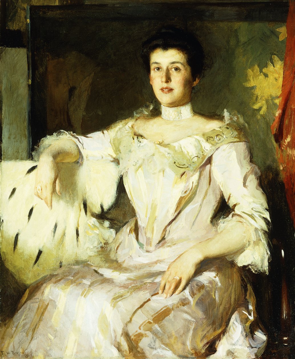 Egy hölgy portréja alkotó: Frank Weston Benson