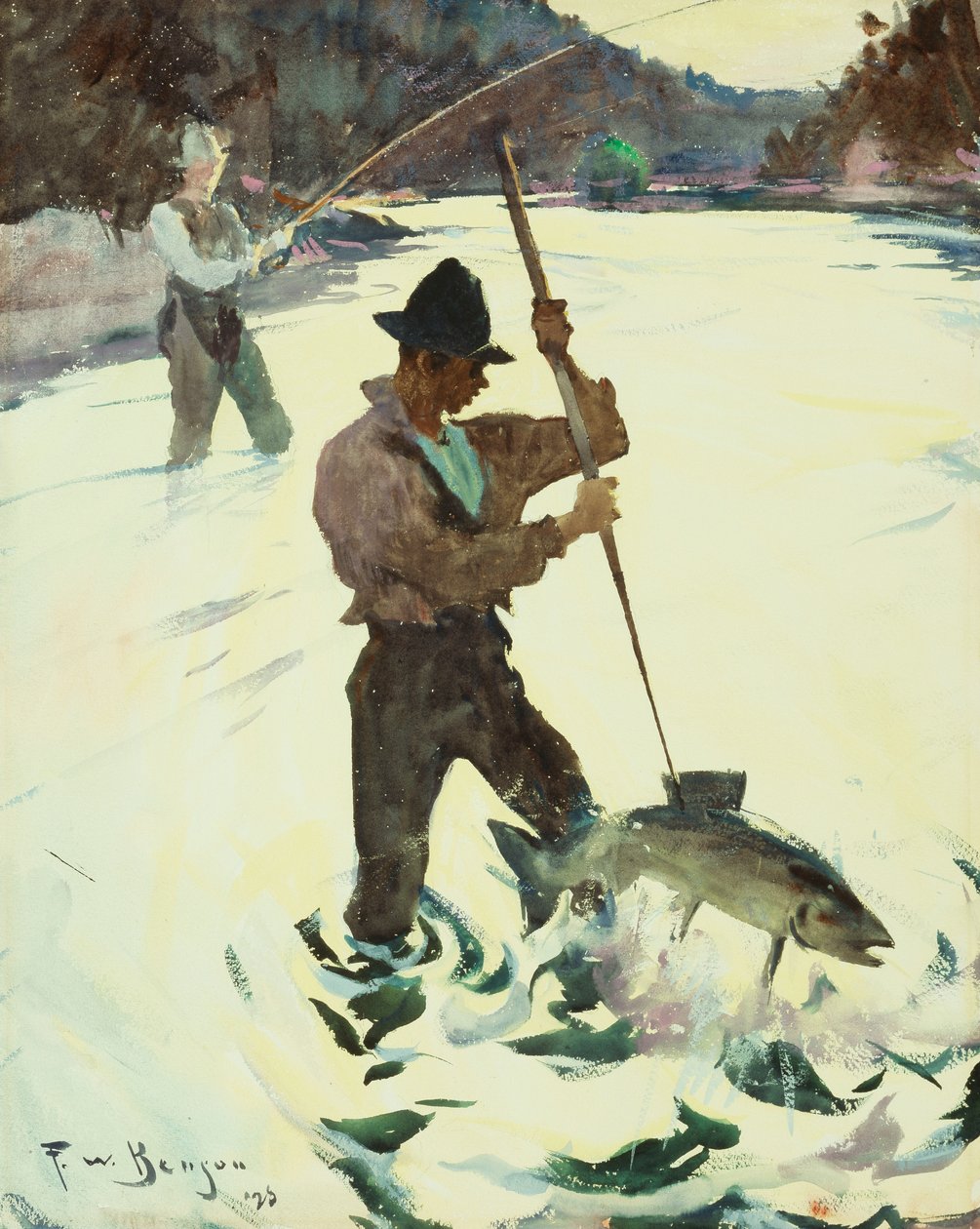 Lándzsa horgászat alkotó: Frank Weston Benson