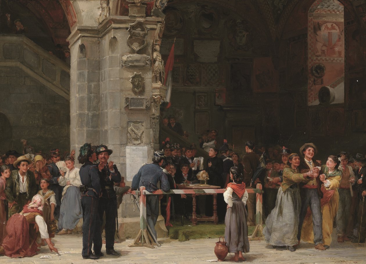 Rajz katonai szolgálathoz - modern Olaszország alkotó: Frank William Warwick Topham