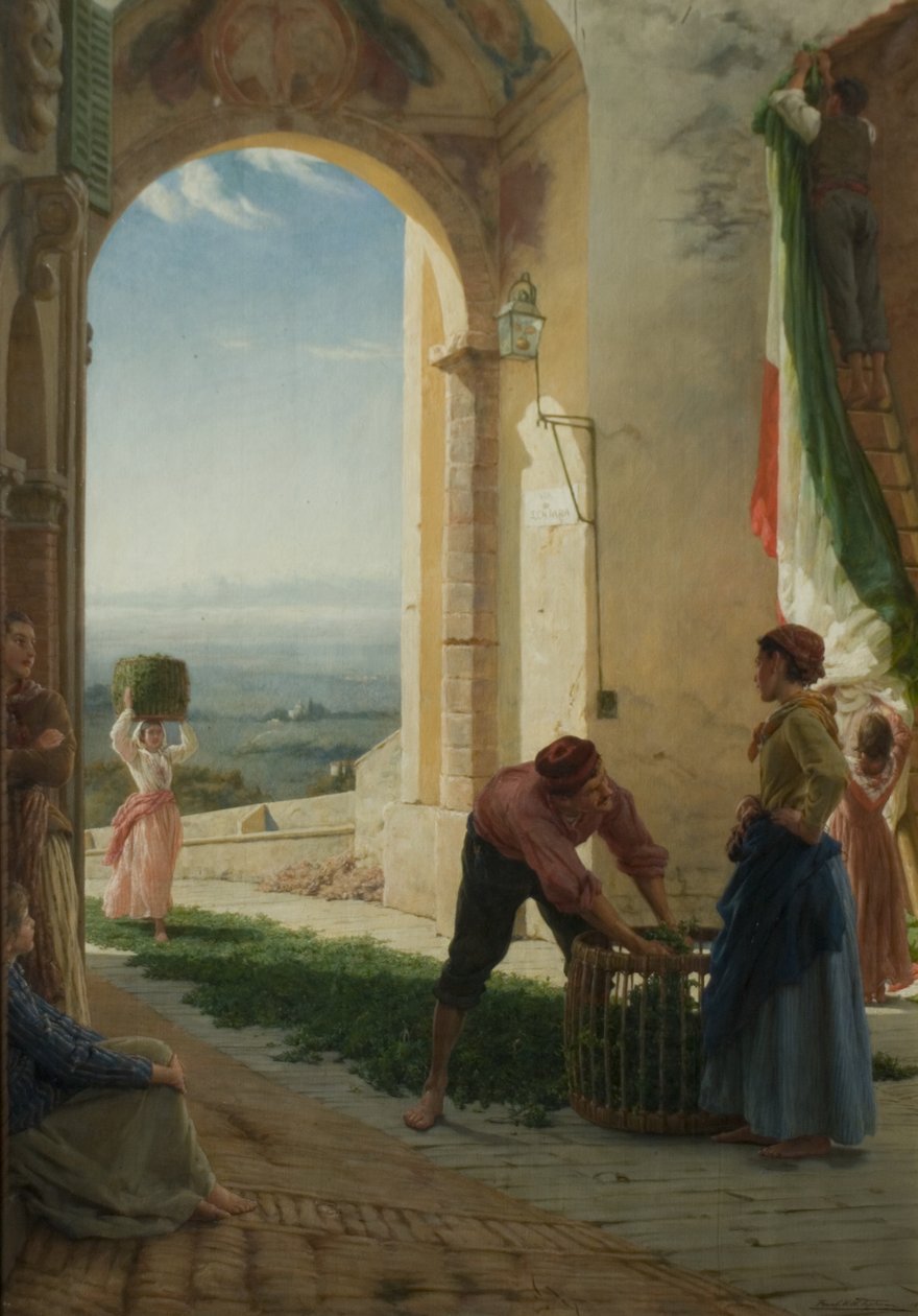 A közelgő eseményre, 1897 alkotó: Frank William Warwick Topham