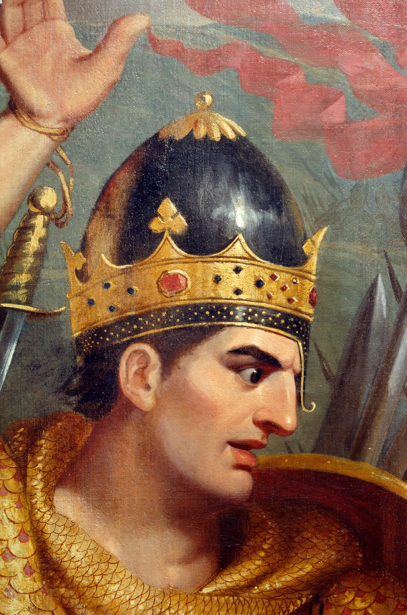 A hastingsi csata részlete alkotó: Frank William Wilkin